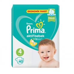 پوشک پریما ۴ بسته ۴۰ عددی