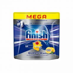 قرص ماشین ظرفشویی فینیش Quantum Max رایحه لیمو ۶۴ عددی